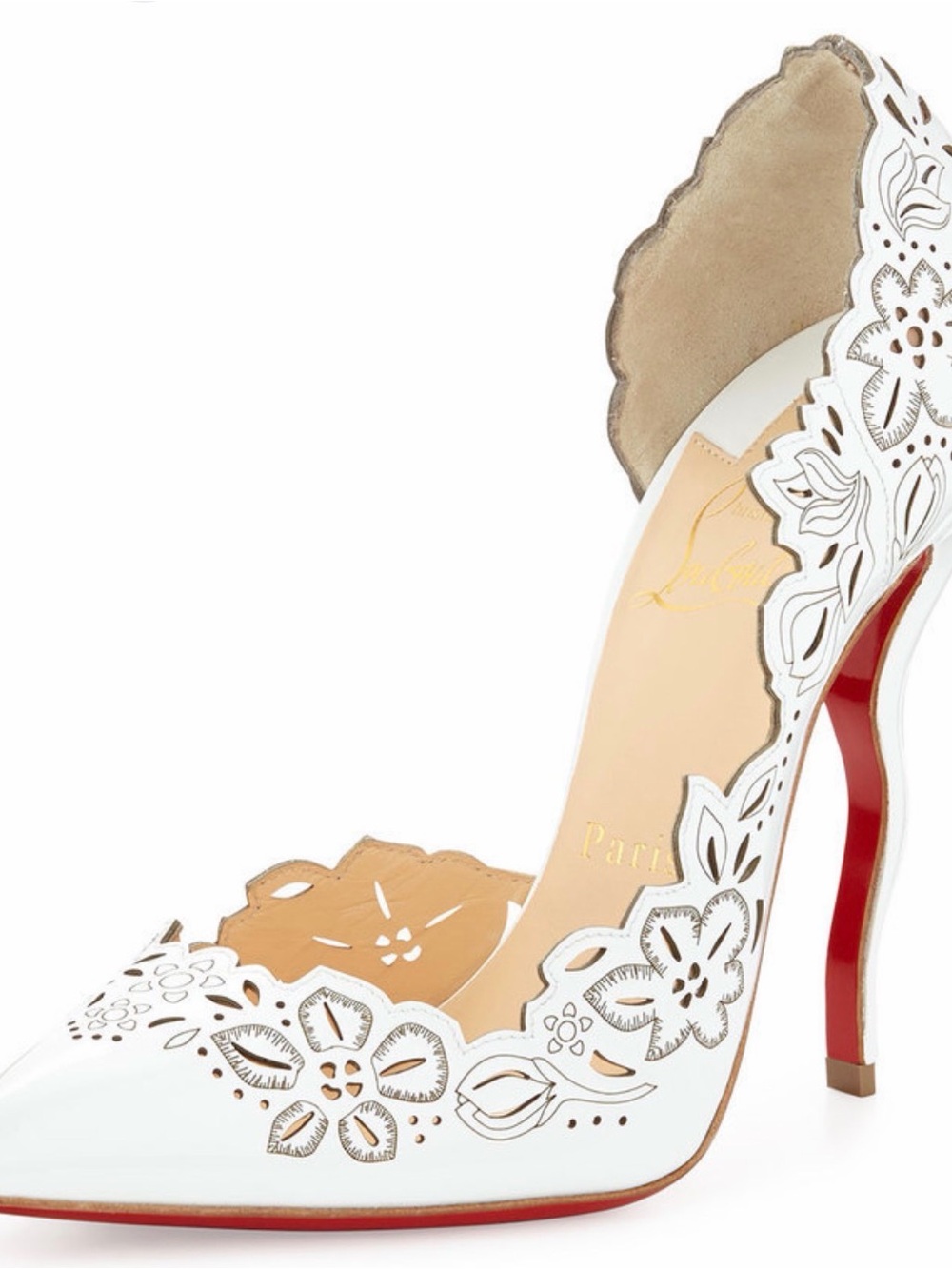 Christian Louboutin 120 Patent Leather D'Orsay Pumps